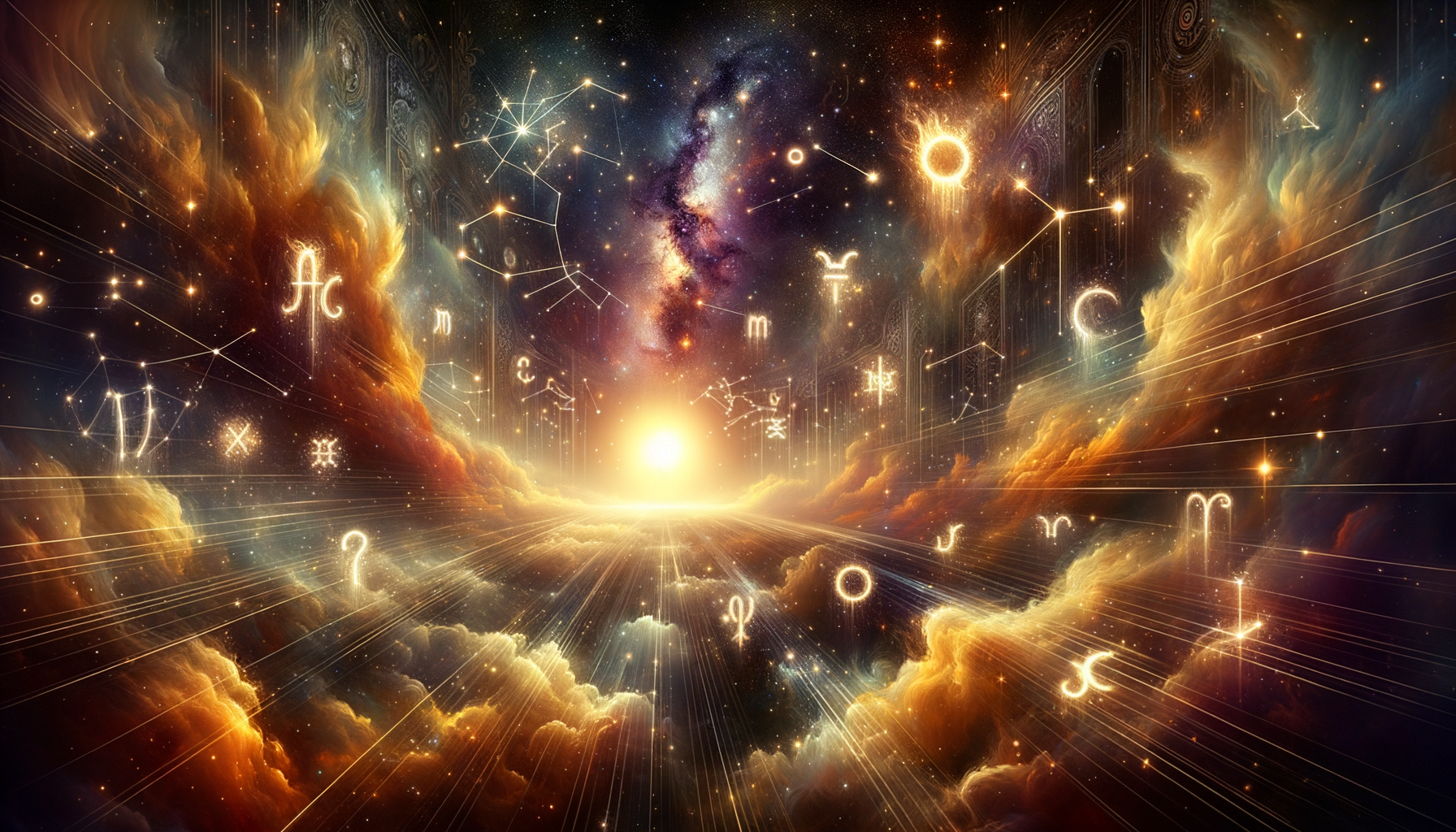 Abstract art representing the fiery attraction between Leo and Aries constellations