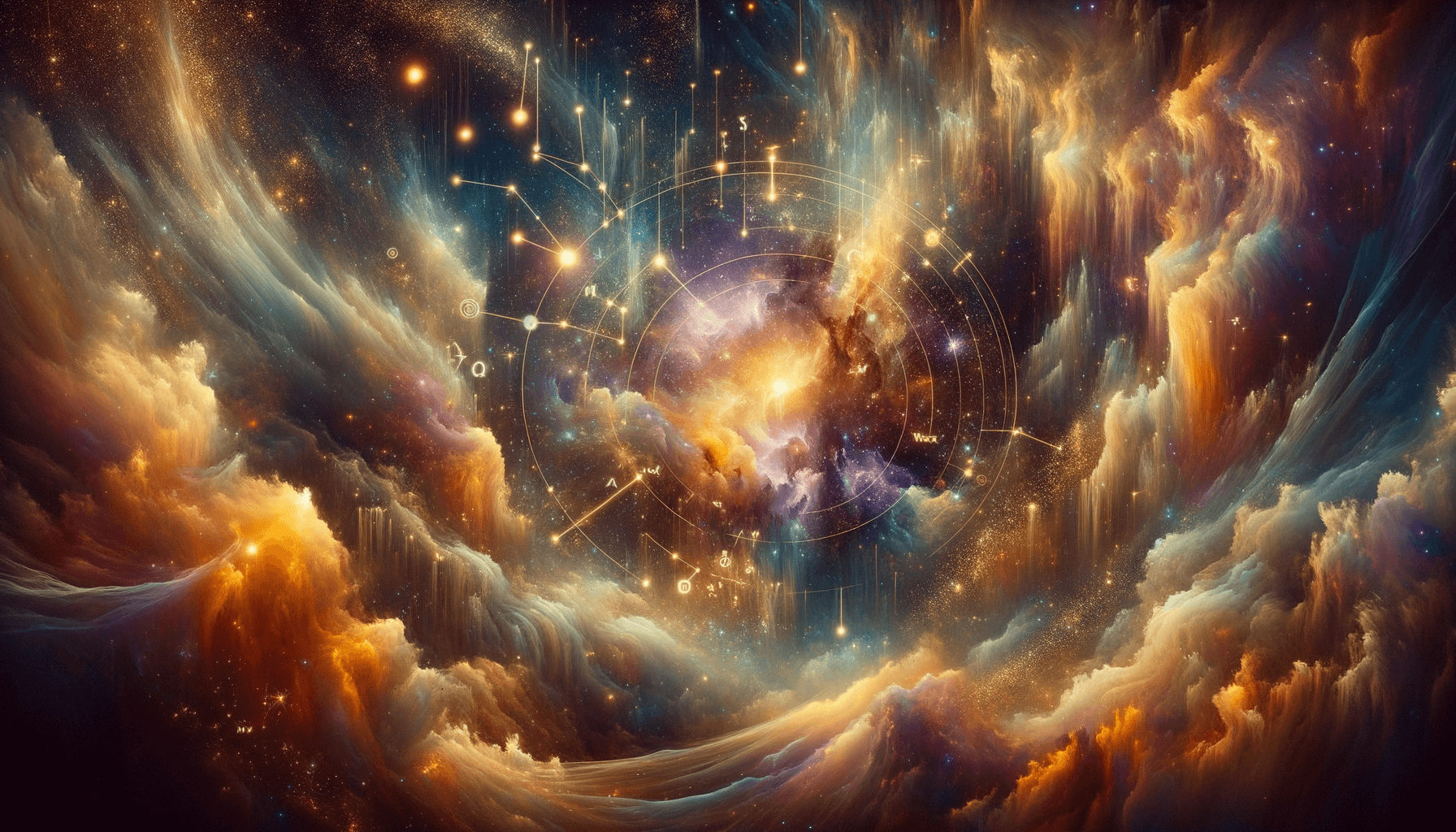 A celestial depiction of a lion's fiery mane blending with swirling air currents under a starlit sky, symbolizing the dynamic between Leo and Gemini.