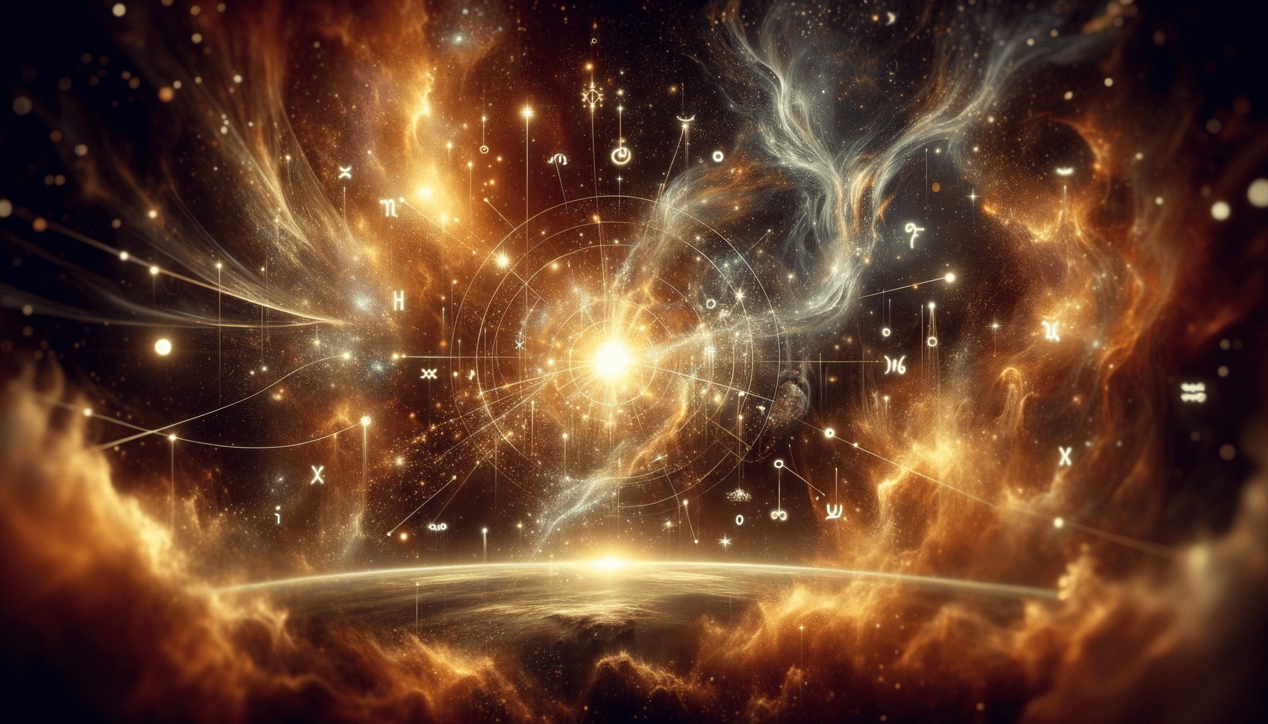 Two lions building a celestial kingdom of stars