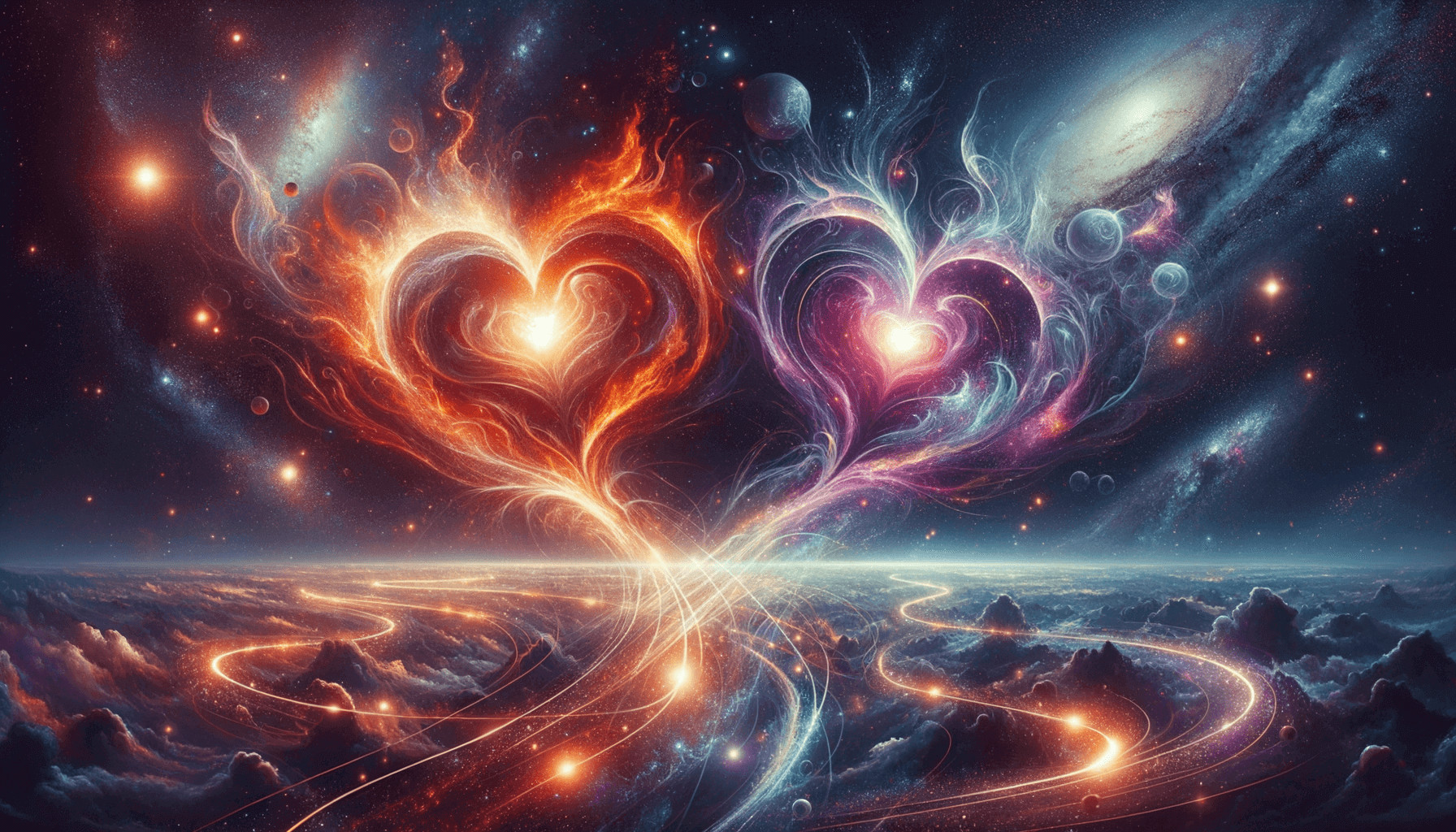 A majestic lion constellation facing a shadowy version of itself, symbolizing the internal struggle with ego and creative doubt.